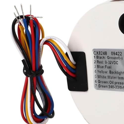 Jauge 85mm en acier inoxydable avec affichage blanc haute précision - 4