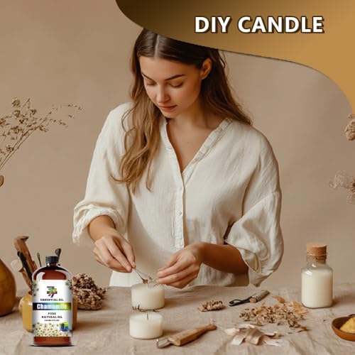 Image of Chamomile Essential Oil for Diffuser Massage, Chamomile Oil 8 fl oz