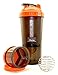 Produktbild Induro Pro - Power Shaker - Eiweißshaker - 600ml - Pillbox - US Bulletball - schwarz / orange