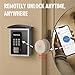 DiDiHere Key Lock Box with Drop Slot, Porch Key Box Wall Mount, Smart Key LockBox for House Outside, Realtors, Apartment, Store, Multiple Unlocking Ways