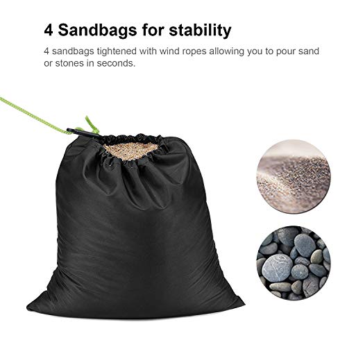 WolfWise 6.6FT Portable Pop Up Privacy Tent Spacious Changing Room for Camping Biking Toilet Shower Beach