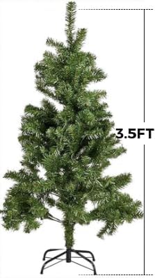 Artificial Christmas Tree Premium Pine Xmas Tree with 1000 Branch Tip, 1 Minute Christmas Tree Unlit Realistic Holiday Party Décor for Home Office, Foldable Stand, Easy Assembly
