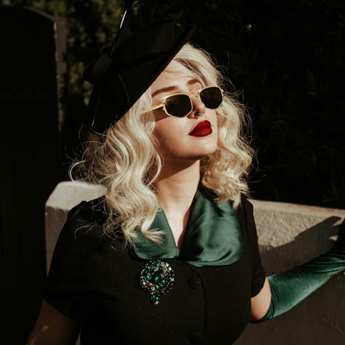 LJCZKA Trendy Square Metal frame Sunglasses for Women Men Retro Polygon Sun Glasses Luxury Classic Shades2