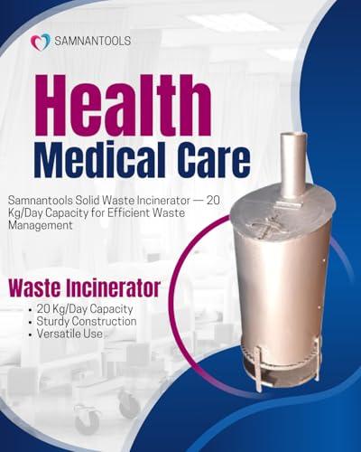 Image of Solid Waste Incinerator - 20 Kg /Day Capacity | Portable, Eco-Friendly Waste Burner | No Smell, No Power, No Fuel | Ideal for Homes, Clinics & Institutions