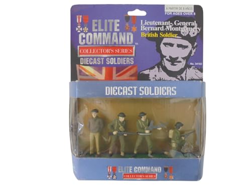 OPO 10 - Lot de 4 Figurines Elite Command Montgomery Soldats Britanniques WW2 1/32 60mm - 34162
