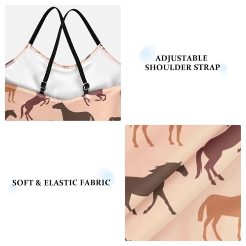 Girls Swimwear 3-10 Years One Piece Halter Swimsuit Horse Beach Bathing Suit3