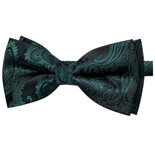 Image of YourTies Bow Ties for Men Pretied Bowties Solid Color Satin Bow Tie Formal Business Tuxedo Wedding Party Prom