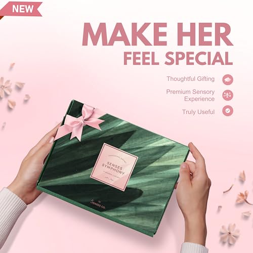Image of 5 Senses Co. Luxury Gift Set for Women | Pack of 5 Gifts | Mothers Day Gift | Gift Hamper for Wife, Sister, Girlfriend, Mother | For Birthday , Anniversary, Rakhi & All Special Occasions | Consist of Candle, Luxurious Body Wash, Jewellery & More