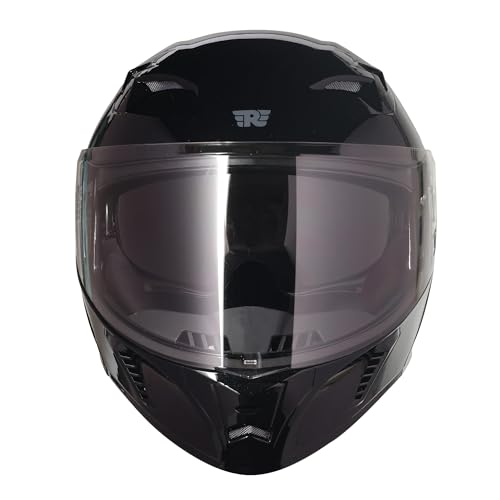 Image of Royal Enfield Stealth Modular Helmet with A Free Visor | ISI & DOT Certified | HIGH IMAPACT Grade ABS & Fiberglass | Internal Fabric- POLYGEINE | HIGH Density EPS Liner Gloss Black (L) 60 CM