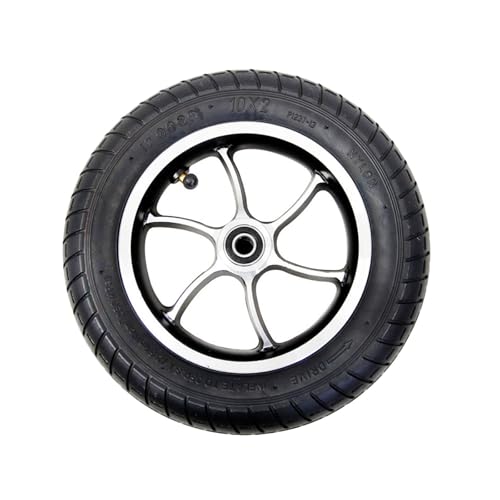 LHX 1 Electric Wheelchair Accessory 10-inch Front Wheel with Bearing Shock-Absorbing Universal Wheel 10X2 Solid Tire Wheelchair Front Wheel