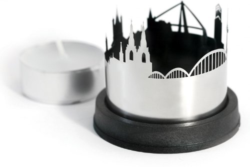 dekoop - Portavelas de té, diseño con perfil de Colonia Cover