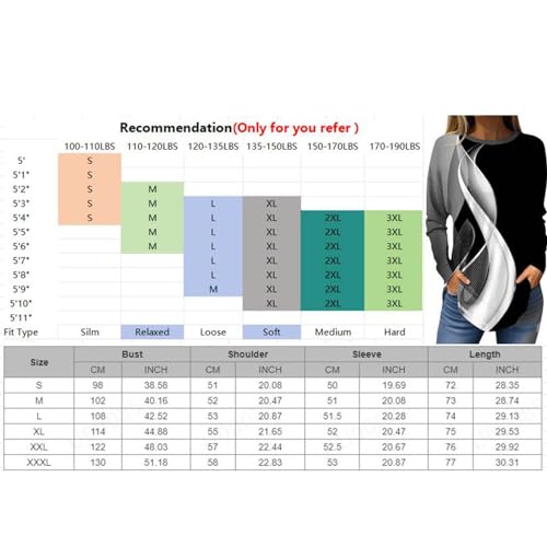 Generic LONG SLEEVE SHIRTS FOR WOMEN Long Sleeve Womens Tops Fall Tie Dye Gradient Womens Sweatshirt Round Neck Flowy Tunic Tops For Women Relaxed Fit Winter Leaf Print Womens Clothes Orange Xxxl thumb #2