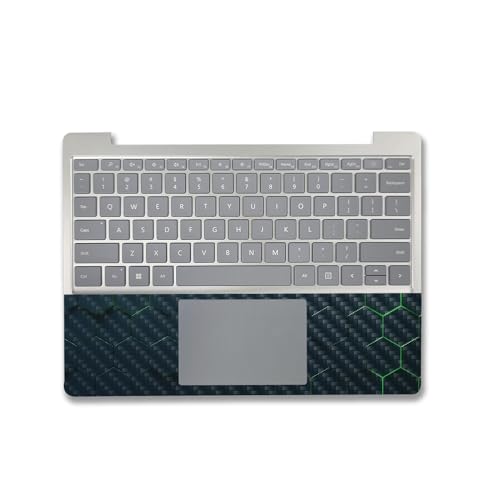 Image of MightySkins Carbon Fiber Skin Compatible with Microsoft Surface Laptop Go 3 (2023) Full Wrap Kit - Acid Hex | Protective, Durable Textured Carbon Fiber Finish | Made in The USA