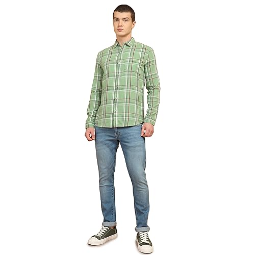 Image of Wrangler Men's Checkered Blue Shirt