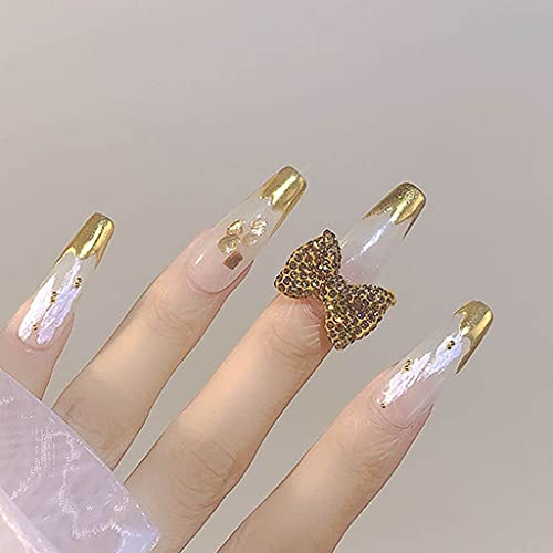 BullBallBoll 3D-Schleife, Nagelschmuck, Schleifen-Design, Strass, Legierung, Nagelkunst, Dekoration, für Frauen und… – Bild 6