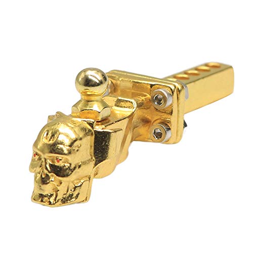 Treehobby Metal Hitch Trailer Hook With Trailer Ball Buckle Link Components Simulation Tow Shackles Compatible With Traxxas Trx4 Axial Scx10 Ii 90046 90047 1/10 Rc Crawler Climbing Car (Golden) #TOP3