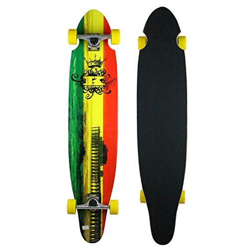 Krown Kick Tail Rasta Longboard