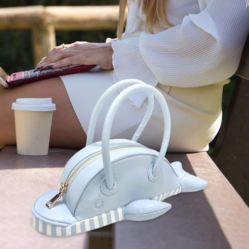 Animal Shaped Handbag PU Leather Cute Dolphin for Women Small Lightweight Purse3