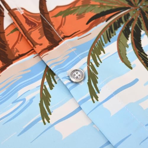 Image of Hawaiian Shirt for Men Tropical Shirts Summer Beach Button Down Short Sleeve Luau Aloha Floral Cruise Vacation Outfit 2026