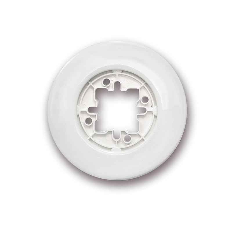 Cadre 1 poste Fontini Do blanc porcelaine pour interrupteur mural saillie