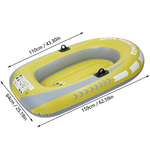 image for GOTOTOP Inflatable Boat, 2-Person Inflatable Boat Set, PVC Inflatable 