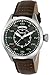 Invicta Men's 'Aviator' Quartz Stainless Steel and Leather Casual Watch, Color:Brown (Model: 22973)
