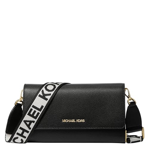 Image of Michael Kors Jet Set Travel Multifunction Phone Crossbody Bag, Black