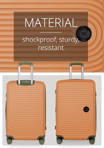 Miniatura 6 de Hauptstadtkoffer Mitad - Maleta Rígida Mediana Tsa, 4 Ruedas, Equipaje Check-In Con Ampliación De Volumen De 8 Cm, 68 Cm, 88 L, Marille, Marille, 68, Maleta