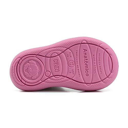 Meia Infantil Com Sola Klin Confort Mescla Claro/rosa-21