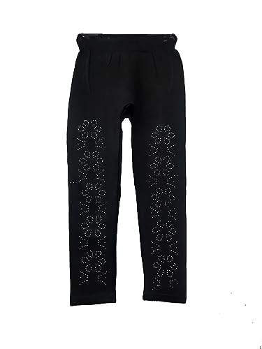 Image of CAMEY Solid Polyester Girls Regular Fit Casual Winter Pull On Warm Jeggings /Leggings