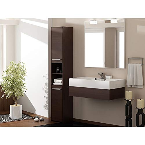 ADGO Hoge badkamerkast 30 x 30 x 170 cm, hoge kast, smalle badkamerrek, badkamerrek, badkamerkast, badkamerkast… - Image 4