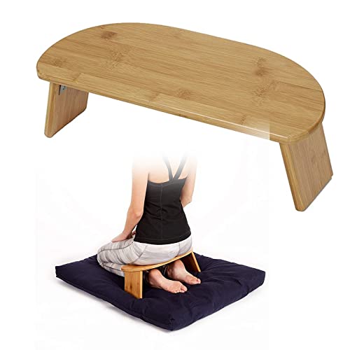 Z&Ha Meditation Stool,With Hinged Folding Legs, Premium Kneeling Stool For Meditations, Prayer, And Yoge, Portable Folding Ergonomic Yoga Bench,For Zen Meditation Posture & Yoga #TOP26