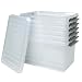 Produktbild 6X Aufbewahrungsbox mit Deckel, transparent, LxBxH 600x400x340 mm, 62 Liter Box