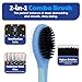 American Kennel Club AKC Pet Grooming Brush for Dogs and Cats - 2-in-1 Deshedding and Detangling Brush with Dense Nylon Bristles, Removes Loose Hair for Short and Long Coat Dogs and All Breeds