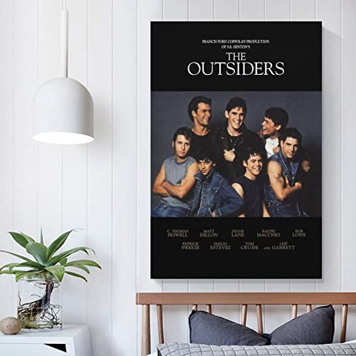 Brrf The Outsiders Movie Poster Teen Drama Office Poster Poster Decorative Painting Canvas Wall Art Living Room Posters Bedroom Painting 12X18Inch(30X45Cm) #TOP4