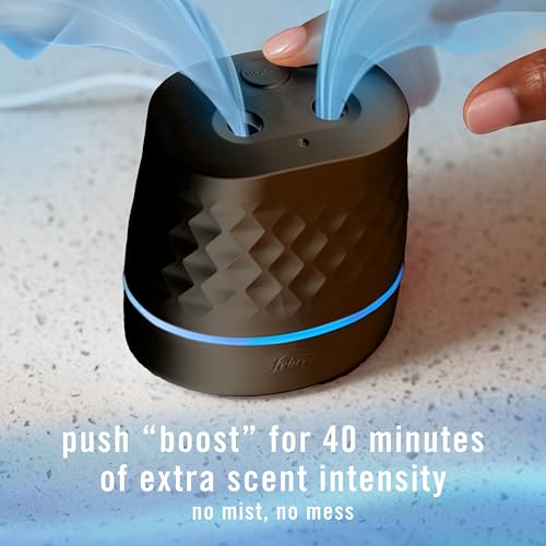Febreze Plug Scent Booster Starter Kit, Black, Oil Diffuser, Air Freshener Plug in, Continuous Scent Device + 2 Hawaiian Aloha Refill - image 6