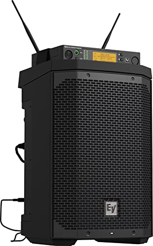 Electro-Voice Everse 8 8" 2-Way Battery Powered Loudspeaker With Bluetooth, Automatic Feedback Suppression, And Music Ducking, Black #TOP6
