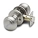 Copper Creek CK2020SS Colonial Passage Door Knob, Satin Stainless
