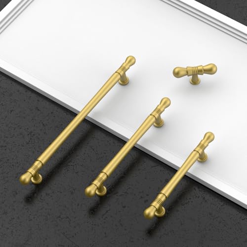 9BUILD 10 Pack Gold Cabinet Pulls 7.5 Inch Cabinet Handles Kitchen Cabinet Hardware Gold Kitchen Handles for 9B0054 by 9BUILD - Image 6