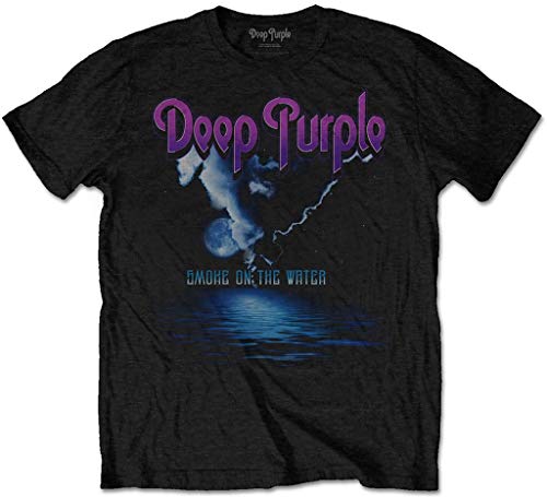 Deep Purple - T-Shirt - Homme Noir Noir - Noir - Large Cover