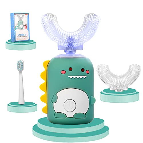 KAQINWX Kids U Shaped Electric Toothbrush for Age 2-12,...