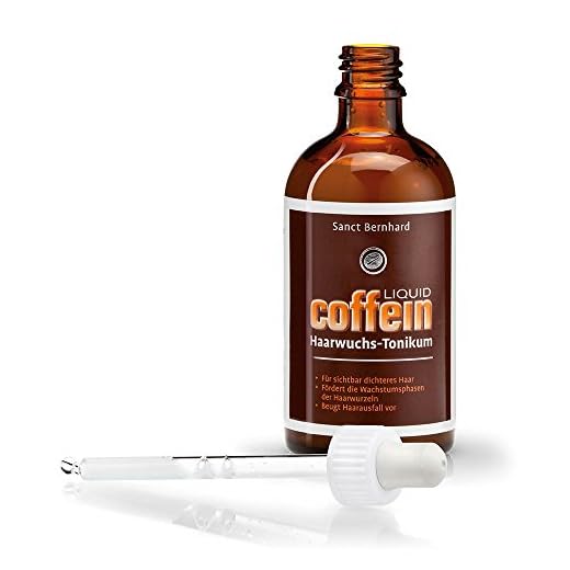 Cafeína Líquida para el Cabello - 100 ml tónico para el cabello | Fomenta las fases de crecimiento y reduce la pérdida del cabello | Para un cabello visiblemente más grueso