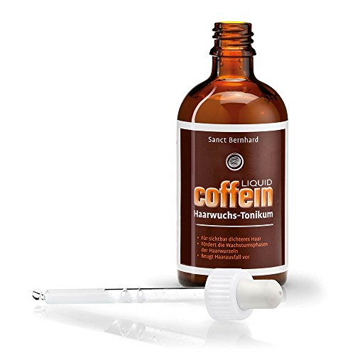 Cafeína Líquida para el Cabello - 100 ml tónico para el cabello | Fomenta las fases de crecimiento y reduce la pérdida del cabello | Para un cabello visiblemente más grueso