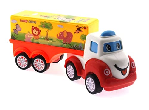Sürtme Mekanizmalı Mini Sevimli Sarı Tır