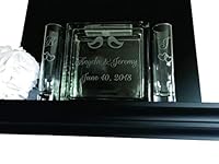 Algopix Similar Product 5 - Large Glass Block Laser Engraved Sand