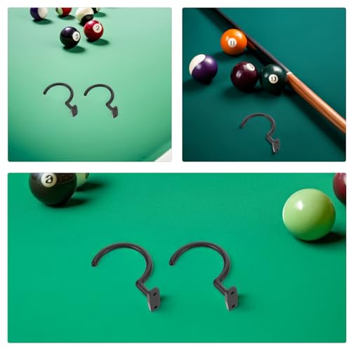 Crochets en Métal Noir pour Table de Billard robustes lot de 4