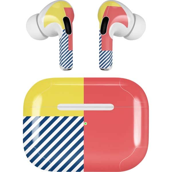 Skinit Decal Audio Skin Compatible with Apple AirPods Pro (2rd Gen, 2022) - Skinit Originally Designed Color Blocks Design