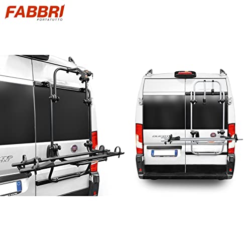 Ximplio Portabici Posteriore Bici Ok Mtb Van 6201837N Di Fabbri Per Ducato Per Boxer, Nero - 3