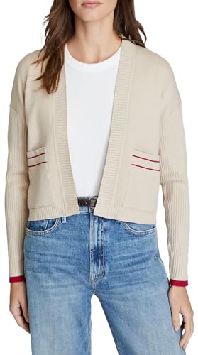 Club Monaco Women's Contrast Pocket Cardigan
