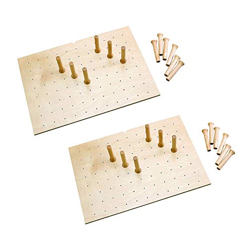 Rev-A-Shelf 12 Peg Board System for 30 x 21 Inch Drawers, Natural Maple